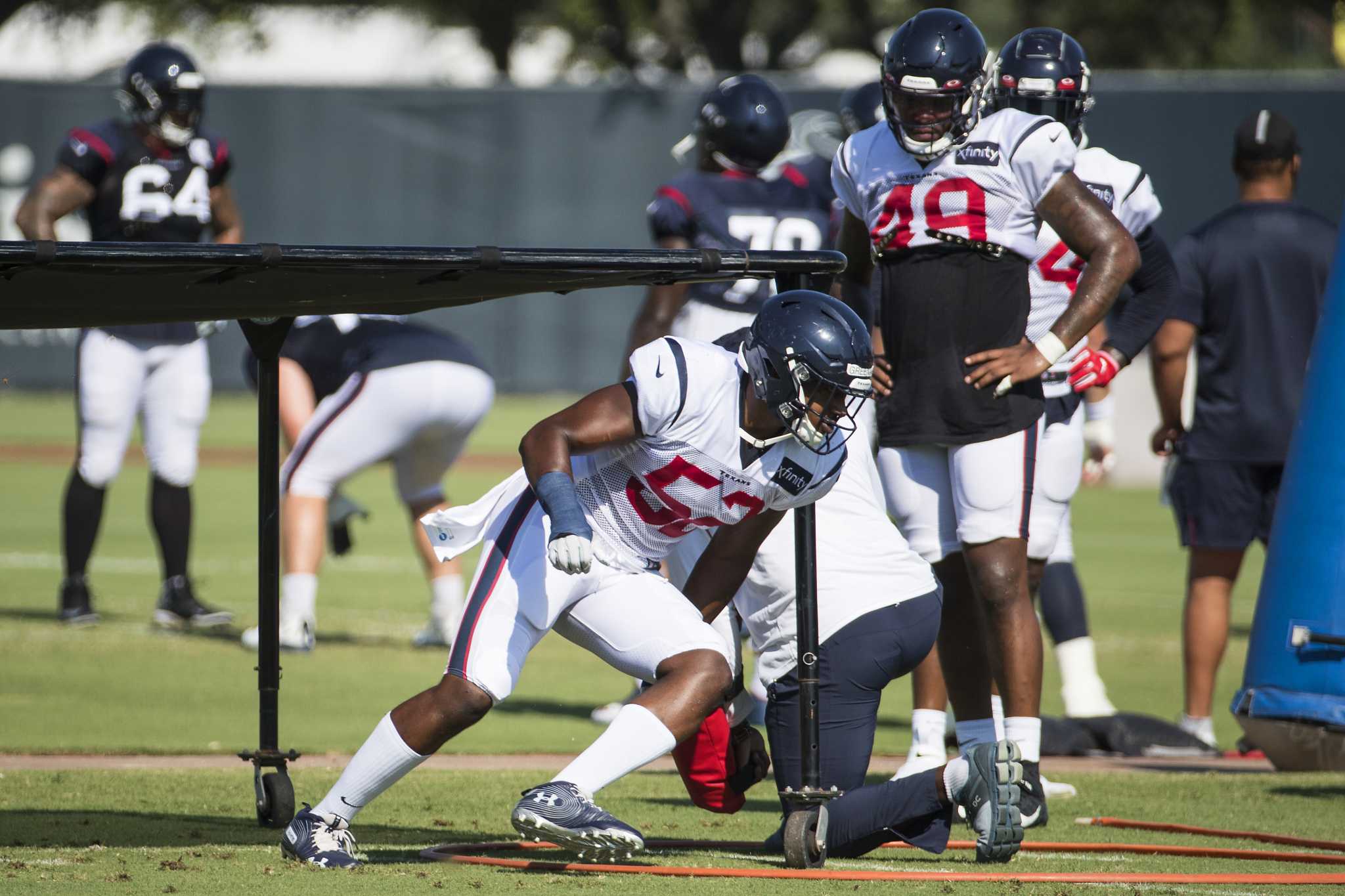 Texans' rookie Jon Greenard making progress