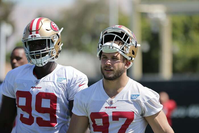 Brandon Aiyuk, Dee Ford leave 49ers practice with injuries