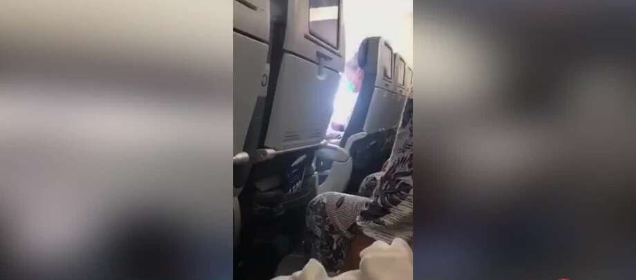 It was a traumatizing flight experience that left a mom's family of seven stranded and forced all the passengers to deplane.
Chaya Bruck was flying with her six children from Orlando to Newark on August 19 when an argument erupted with a flight attendant about the age of her two-year-old daughter.  Her youngest daughter reportedly kept pulling her mask off onboard the flight when a flight attendant stopped her.