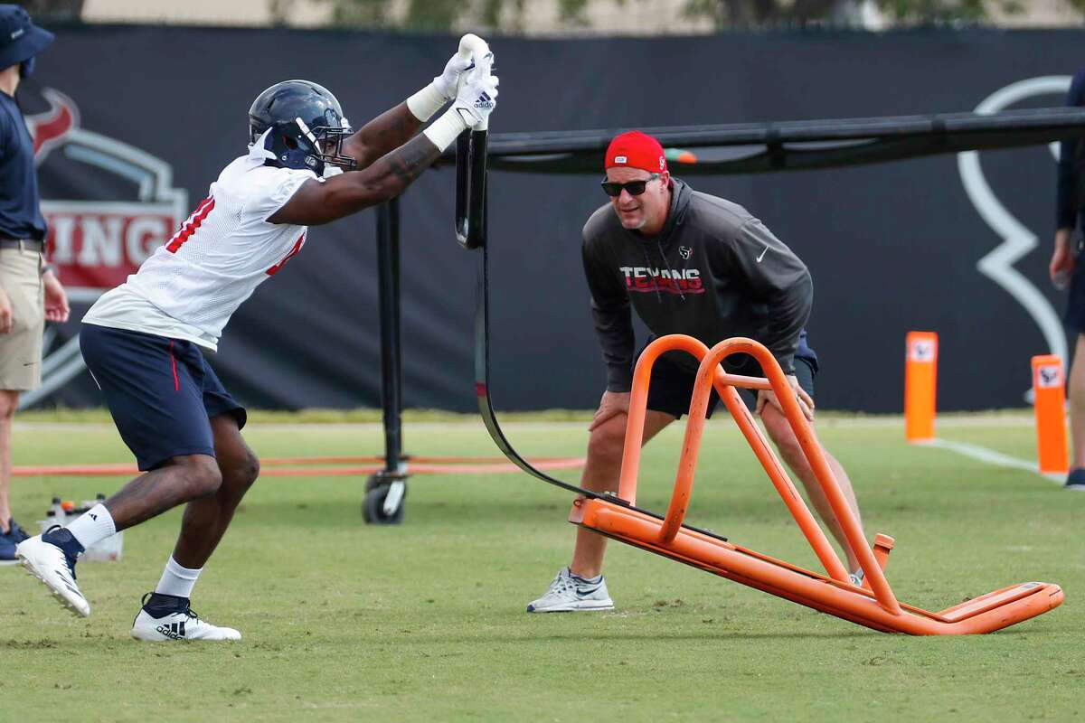 Houston Texans running back Scottie Phillips (27) lines up during