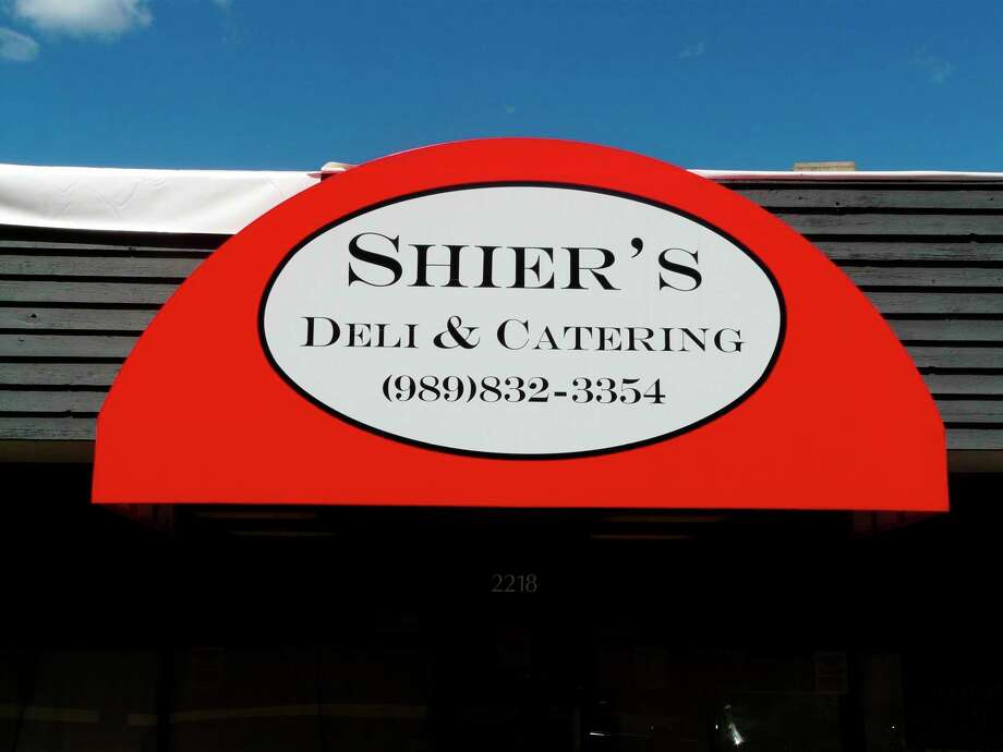 The distinctive red storefront awning of Midland business, Shier's Deli &amp; Catering. The Midland family-owned business is a MDN Readers' Choice Award winner, taking home a silver for best caterer and a bronze for best sandwich. (Photo by Jon Becker)