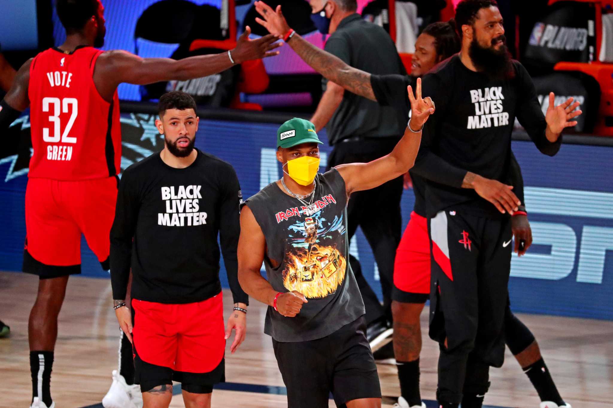 Russell Westbrook 2020 Houston Rockets 'BLACK LIVES MATTER' Game Worn  Uniform, VICTORIAM, PART II, 2023