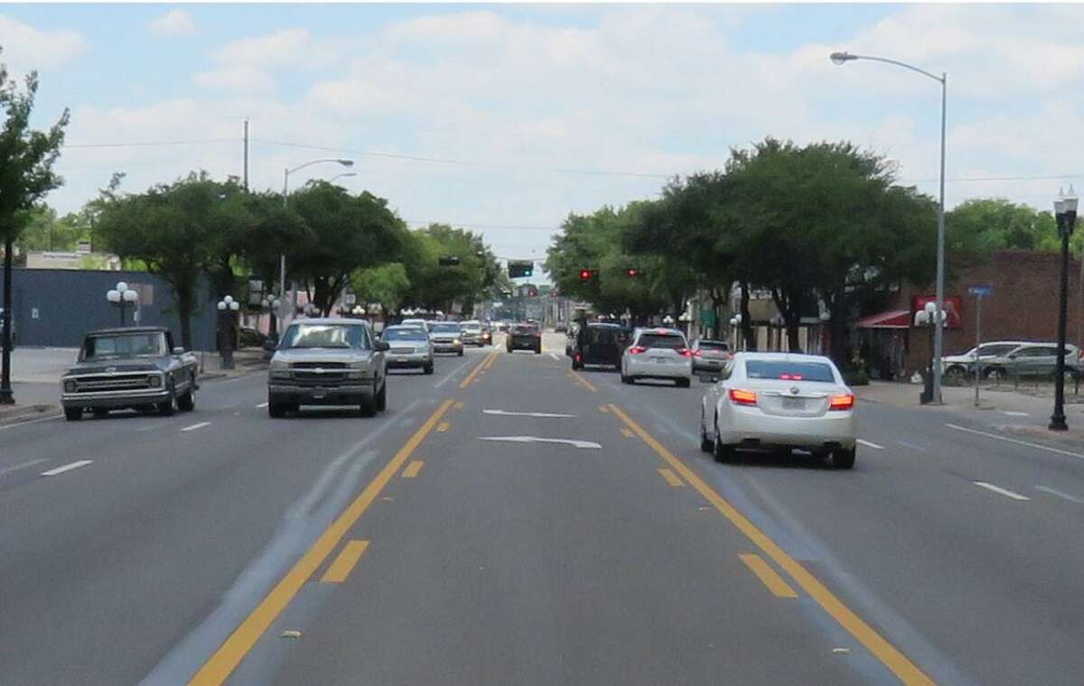 One of the five main goals of the TEDC’s drafted 3-year plan includes development of Old Town Tomball. Shown here, cars drive on Main Street in Old Town Tomball.