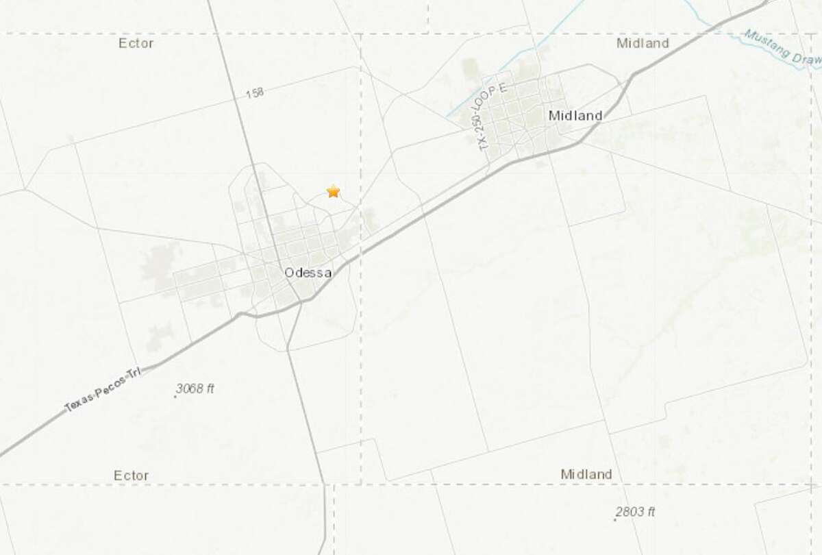 Quake hits Sunday evening near Odessa