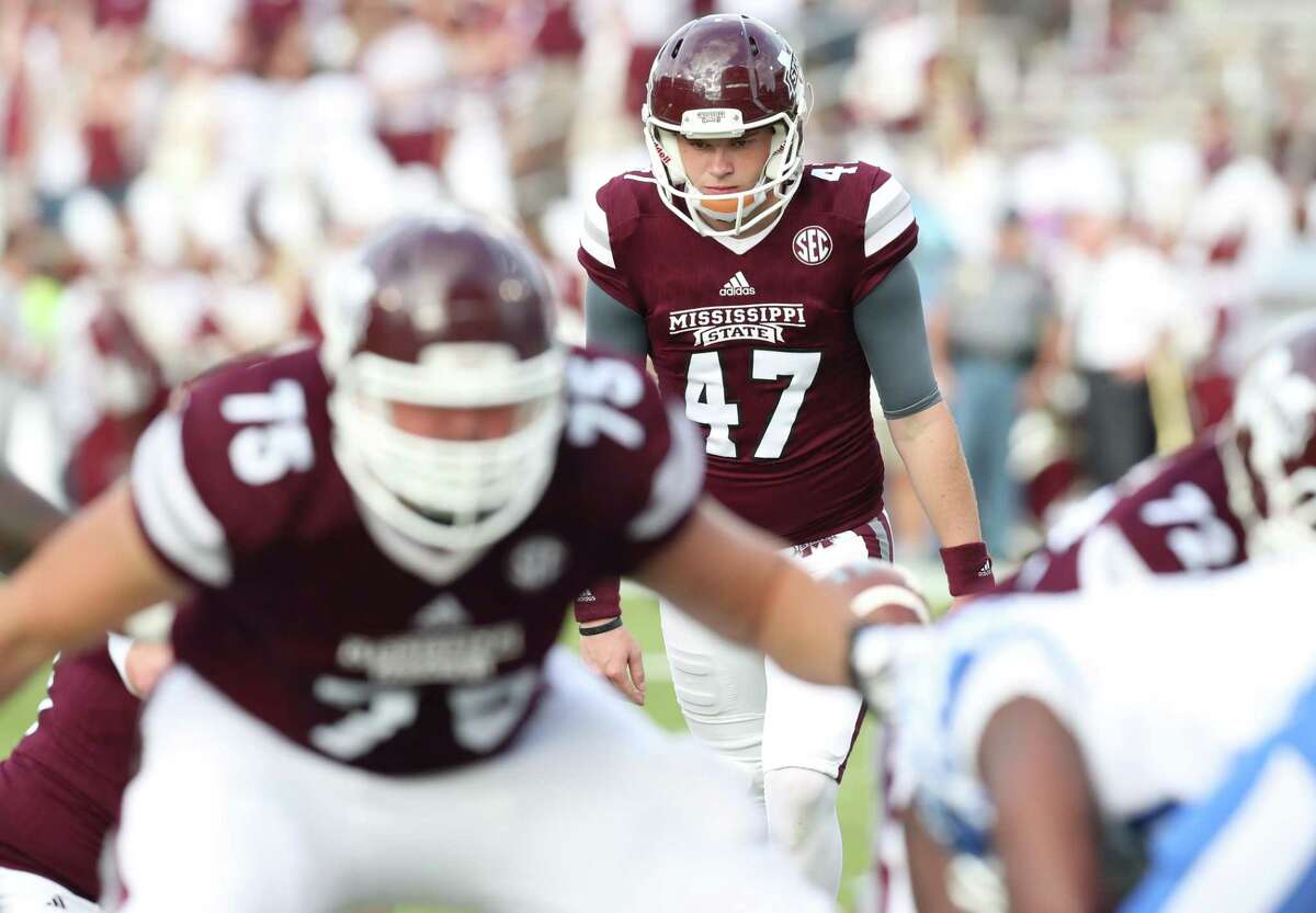 Memorial graduate and Mississippi State freshman Jace Christmann has made every one of six field goal attempts and 25 point-after kicks through eight games. He made the Bulldogs as a walk-on.