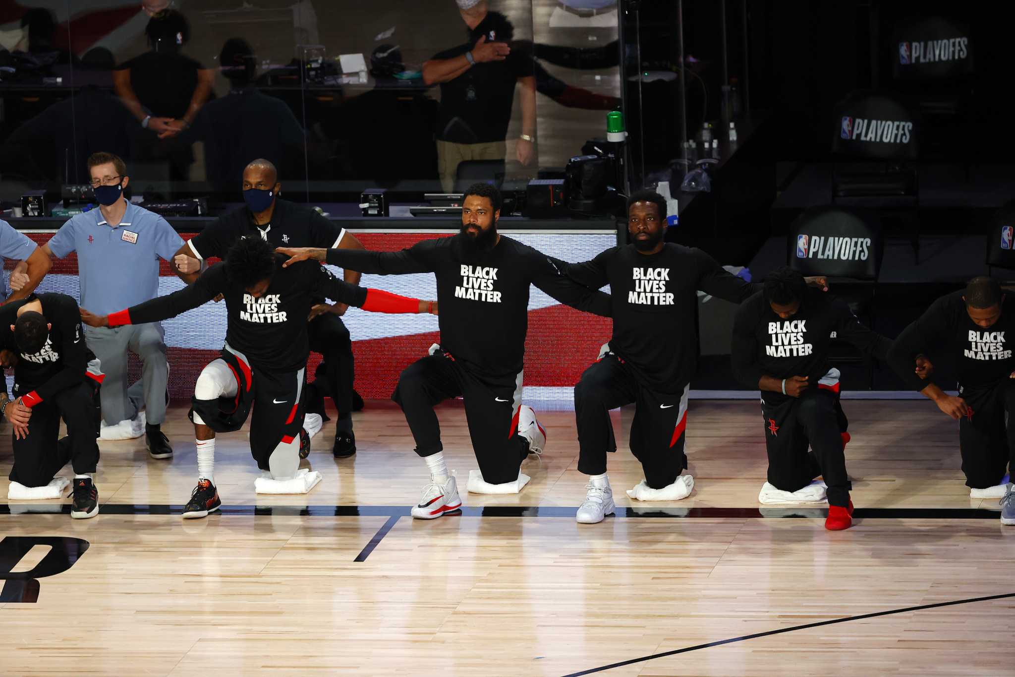 NBA players stopped playoff games to protest the Jacob Blake