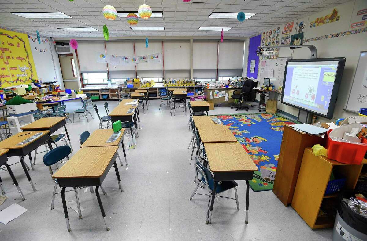 A classroom at Newfield Elementary School on May 10, 2019.