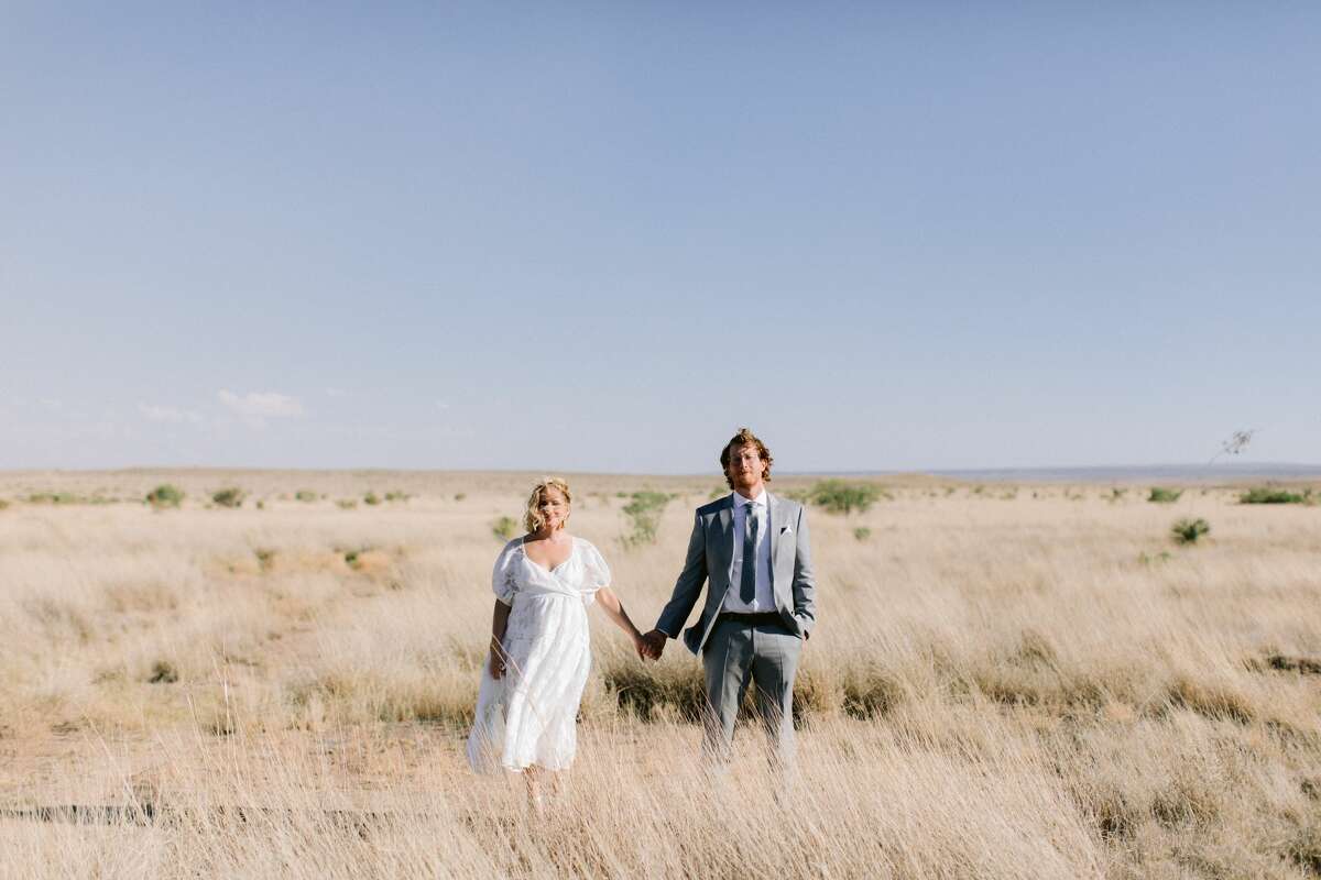 Jona Christina Davis has started an elopement and micro-wedding service with other businesses in Marfa, Texas to help keep the community safe while continuing to work. Jona Christina