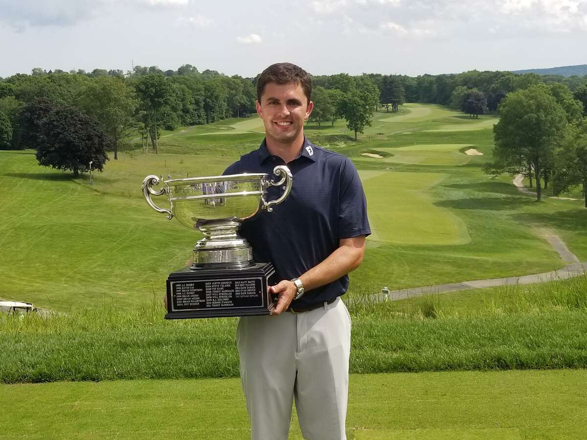 Ben Conroy, seen here in 2018, won the Connecticut Mid-Amateur Championship at Madison Country Club on Tuesday.