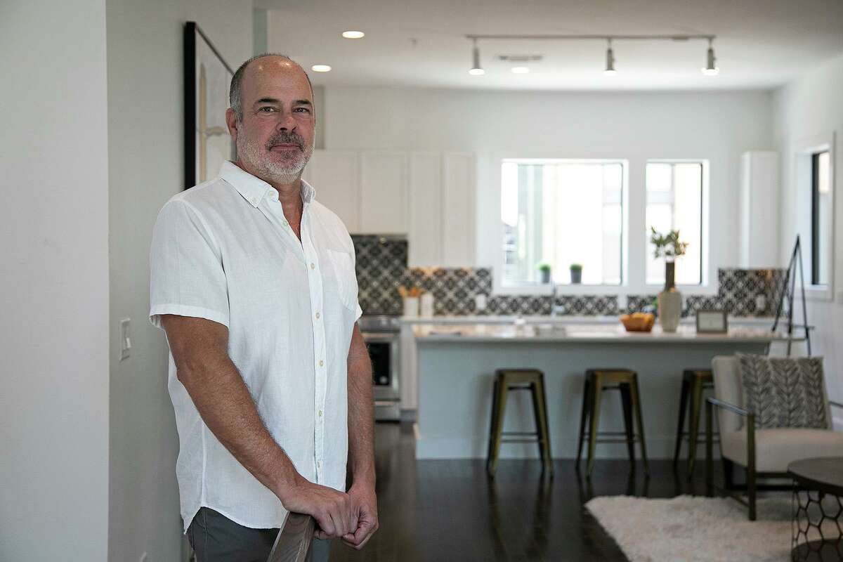 Steve Yndo stands in a model home at SOJO Commons, a townhome project he partnered with SOJO Urban Development for, in San Antonio on Tuesday, August 18, 2020.