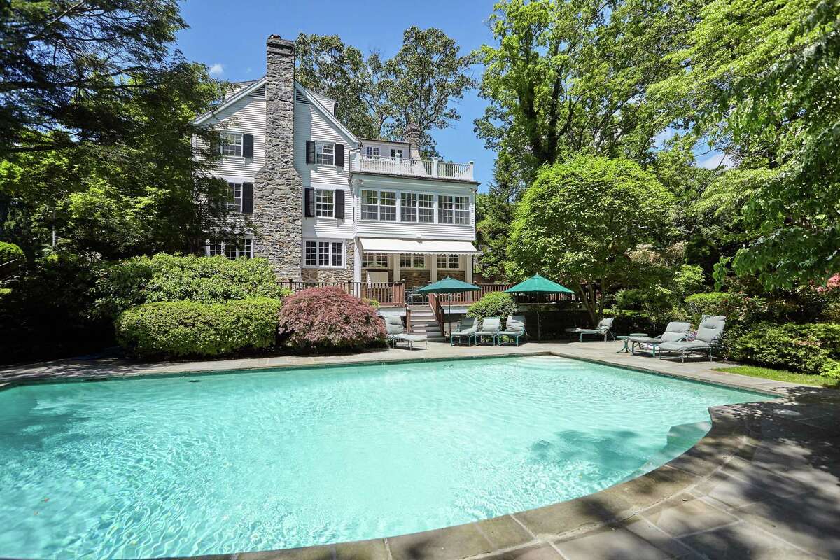 The nearly 10-acre property features a Gunite in-ground swimming pool. Within the gates of the majestic country estate at this address is one of the best amenities New York City has in its