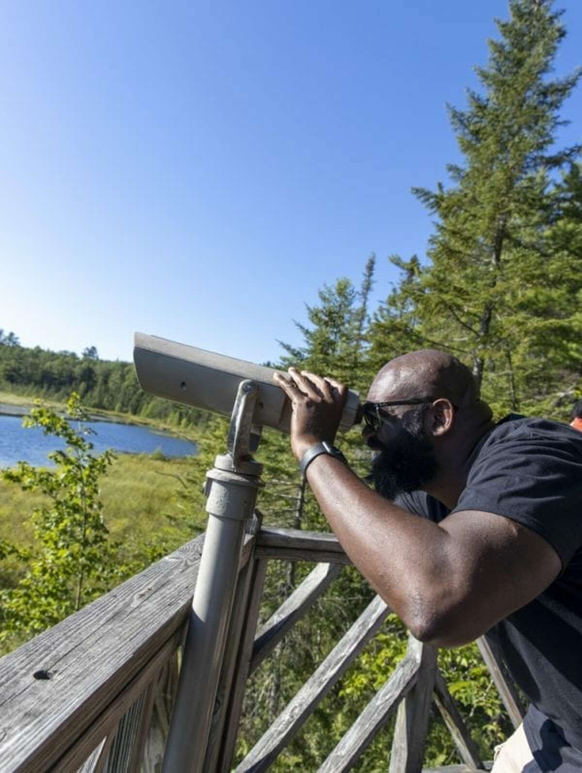 Clifton Harcum on a recent hike organized by Adirondack Diversity Initiative.