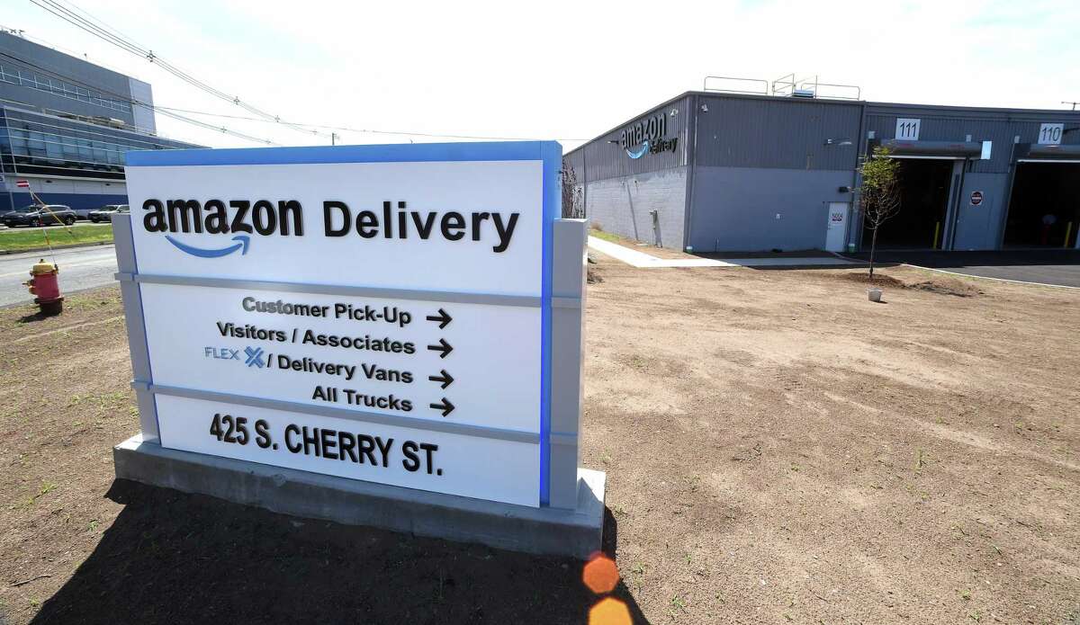 The new Amazon Delivery Center on South Cherry Street in Wallingford photographed on August 26, 2020.