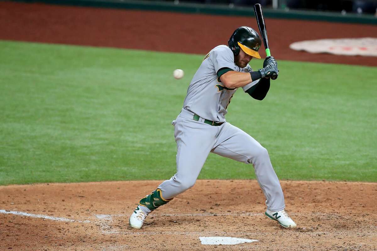 A's batters playing a leading role in MLB's hitbypitch parade