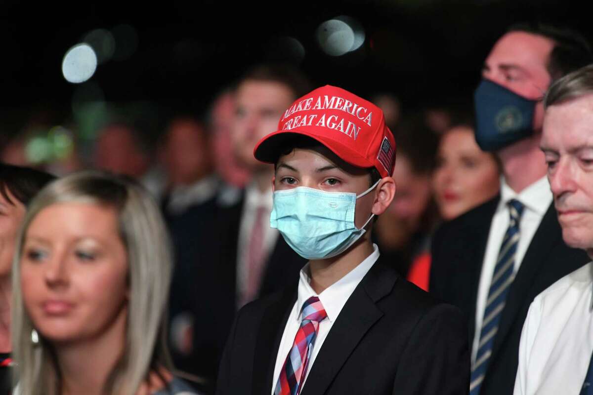 An estimated 1,000 guests were invited to President Trump's speech on the South Lawn. Most people did not wear masks and were not expected to be tested for the coronavirus. Chairs were placed only inches apart in defiance of distancing guidelines.