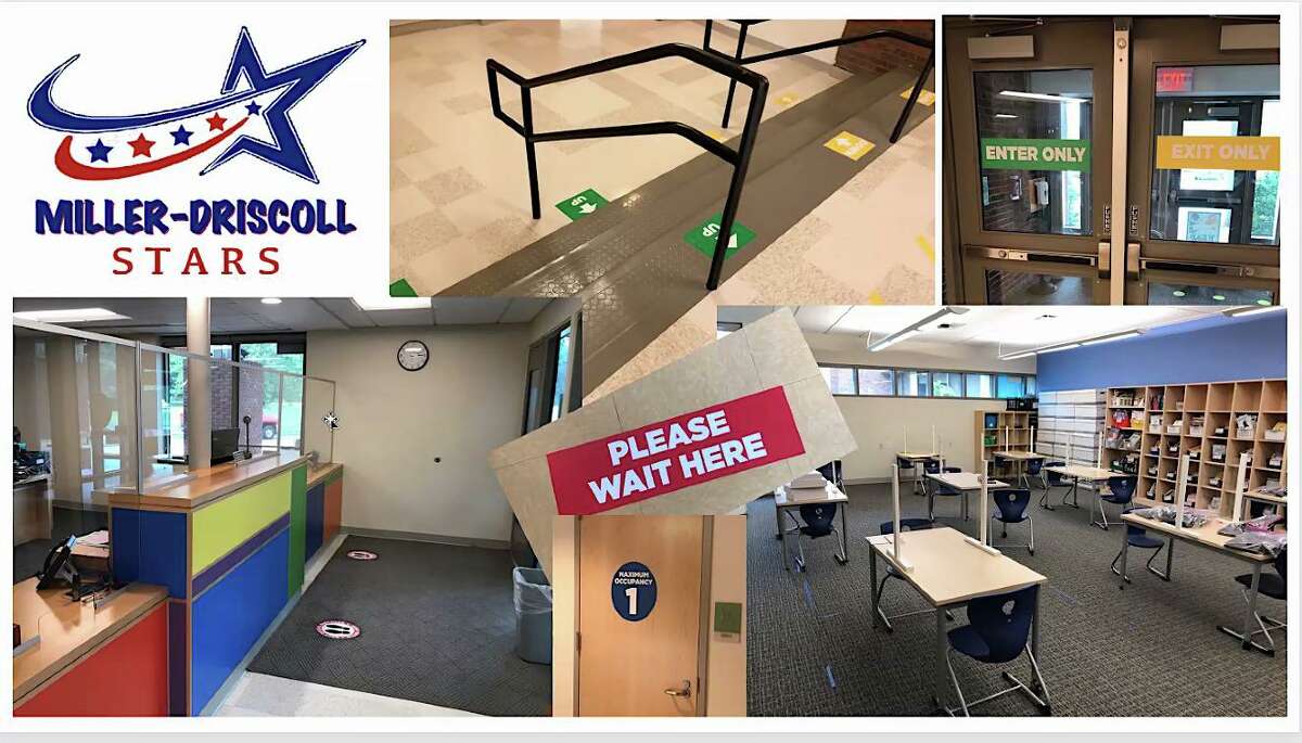 A look at Miller-Driscoll school set up for reopening, as presented to the Board of Education on Aug. 27, 2020.