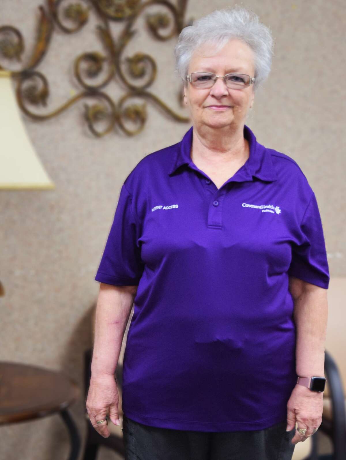 Peggy Scott, a longtime employee at Covenant Health Plainview, is retiring.