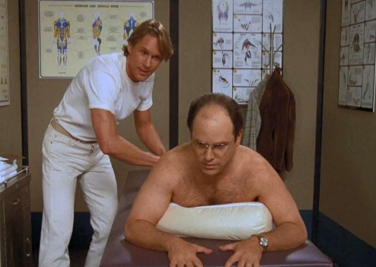 #99. Season 3, Episode 1 - The Note - IMDb rating: 8.4 - Air date: Sept. 18, 1991 The third season of “Seinfeld” opened with “The Note,” one of the few episodes that gave Jerry Seinfeld a writing credit. In the episode, Jerry, Elaine, and George have Jerry’s dentist forge a doctor’s note so that they can all get free massages. Jerry’s massage goes off the rails when he makes some inappropriate comments regarding child abduction, while George suffers a sexual identity crisis after becoming slightly aroused by the expert touch of his male masseuse.