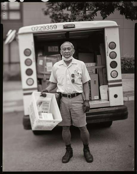 Larry Cruz, age  60. USPS postal worker. Potrero Hill, San Francisco, California. on Wednesday, May 27, 2020. Photo: Gabrielle Lurie / The Chronicle