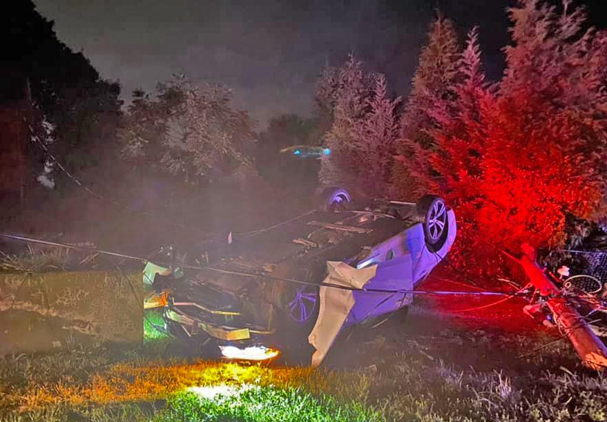 One hospitalized after Derby crash