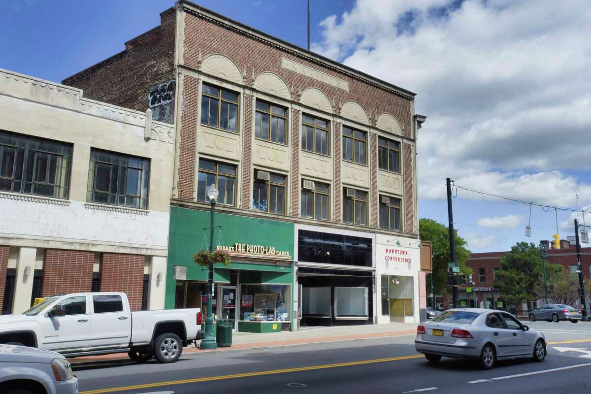 A view of the Wedgeway building on Sunday, Aug. 30, 2020, in Schenectady, N.Y. The owner and the city were in court July 30, 2021, over more than 80 violations cited by the city.  (Paul Buckowski/Times Union)