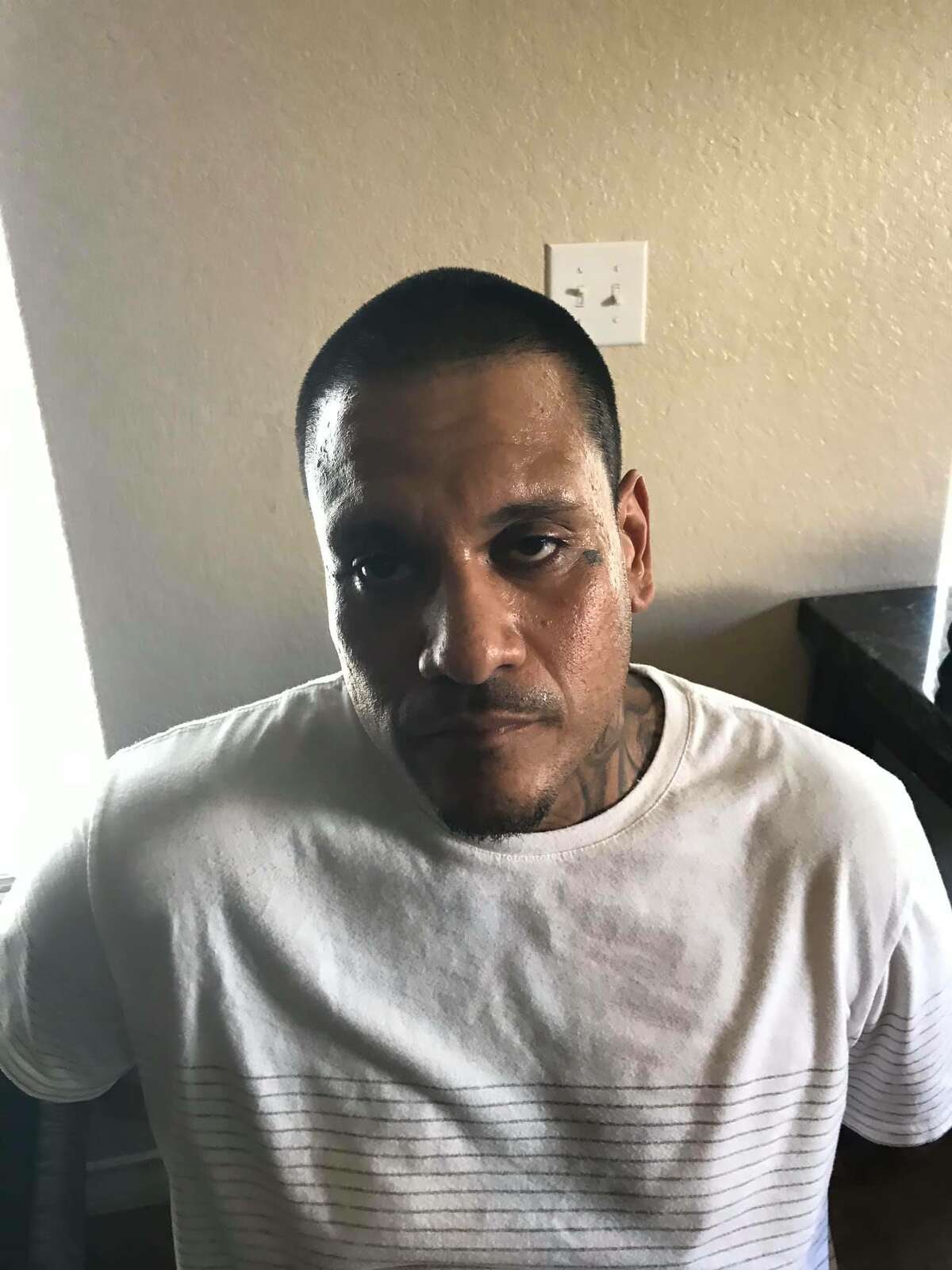 Rodger Hernandez, 42, was arrested after Bexar County Sheriff's deputies found nearly 25 pounds of methamphetamine inside a vehicle on Friday.