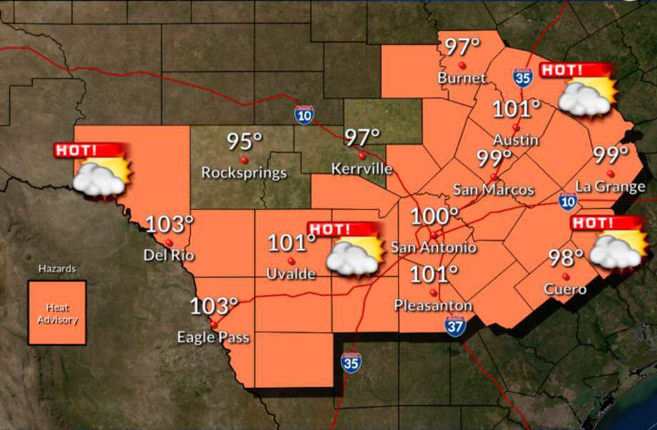 Heat advisory extended as San Antonioarea temperatures to remain in