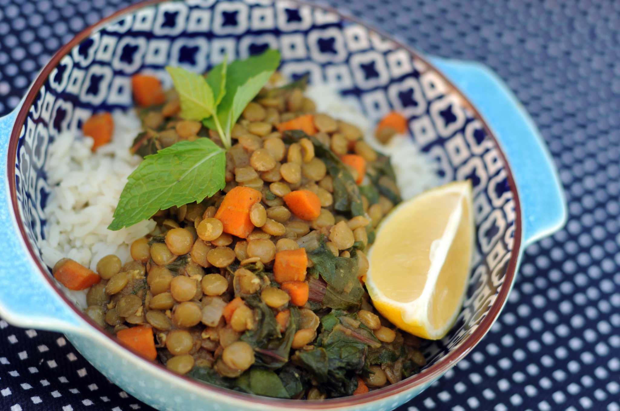 Recipe Slow Cooker Vegan MoroccanStyle Lentils and Greens