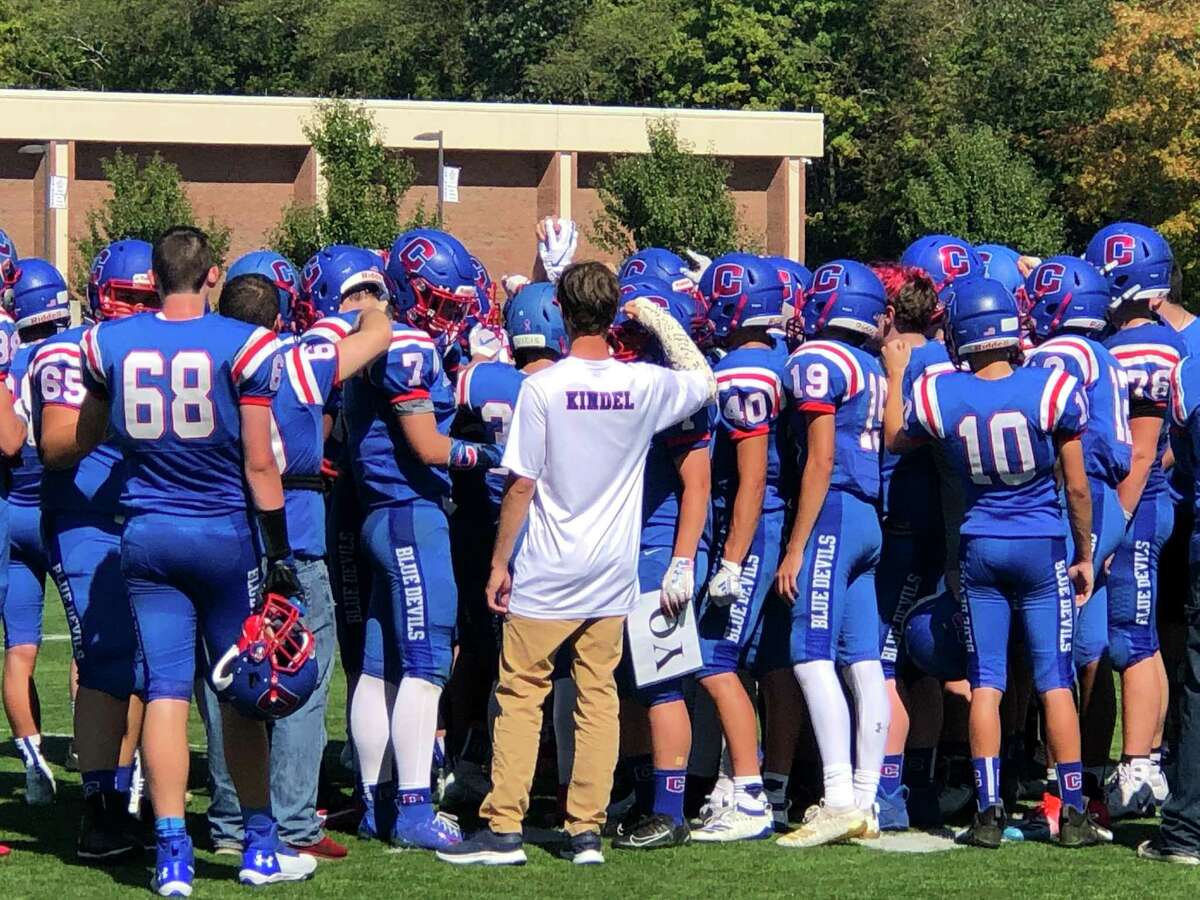 The Coginchaug football team, seen here last fall, has been given the clearance to begin practicing on Thursday.