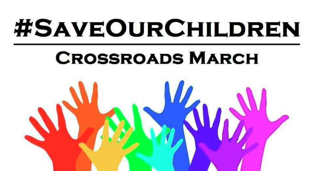 Set to take place from noon to 6 p.m. Sunday, beginning at the Reed City Depot, the #SaveOurChildren march will take place both in Reed City, and in Cadillac at a later date. (Courtesy photo)
