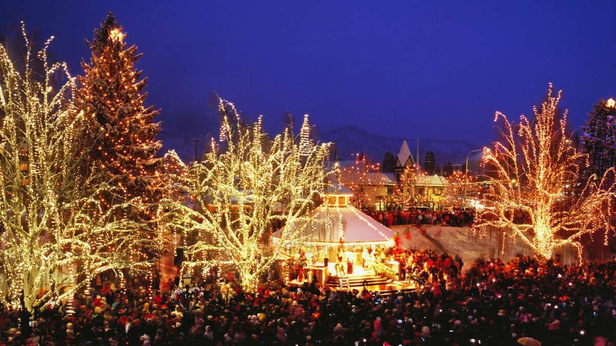 Christmas Lighting Festival in Leavenworth, Washington
