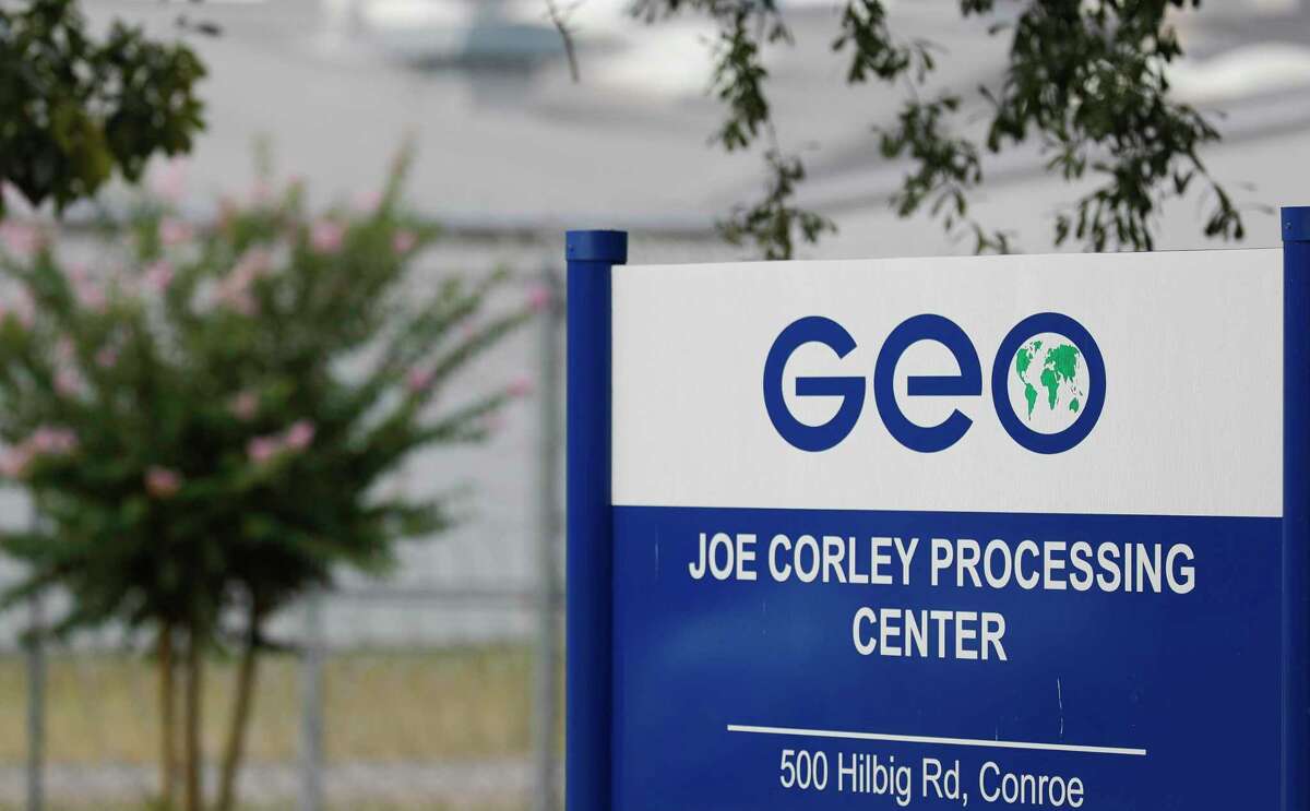 The Joe Corley Detention Facility processing center is seen, Friday, July 17, 2020, in Conroe.