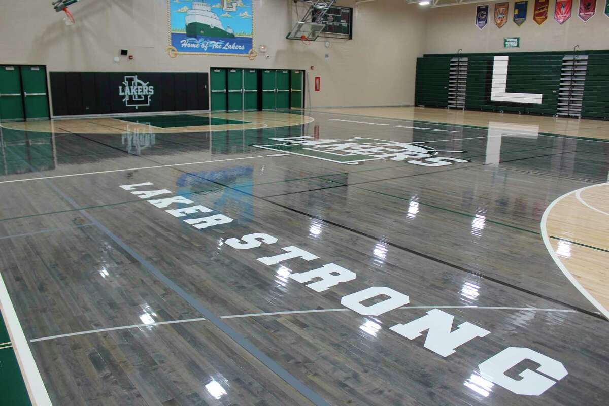 Laker High School gym gets new floor
