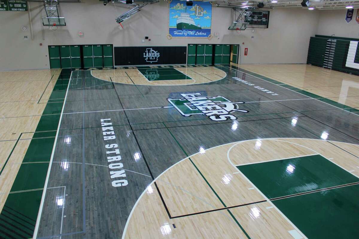 Laker High School gym gets new floor