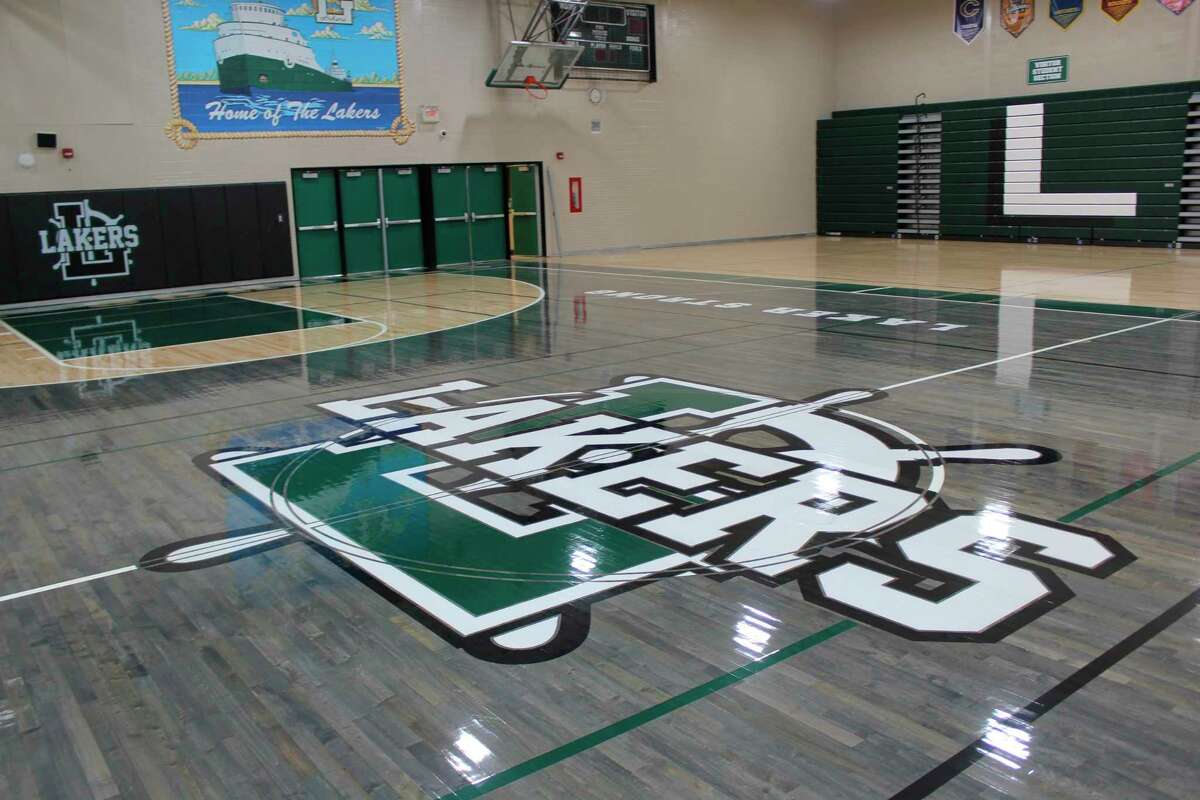 Laker High School gym gets new floor