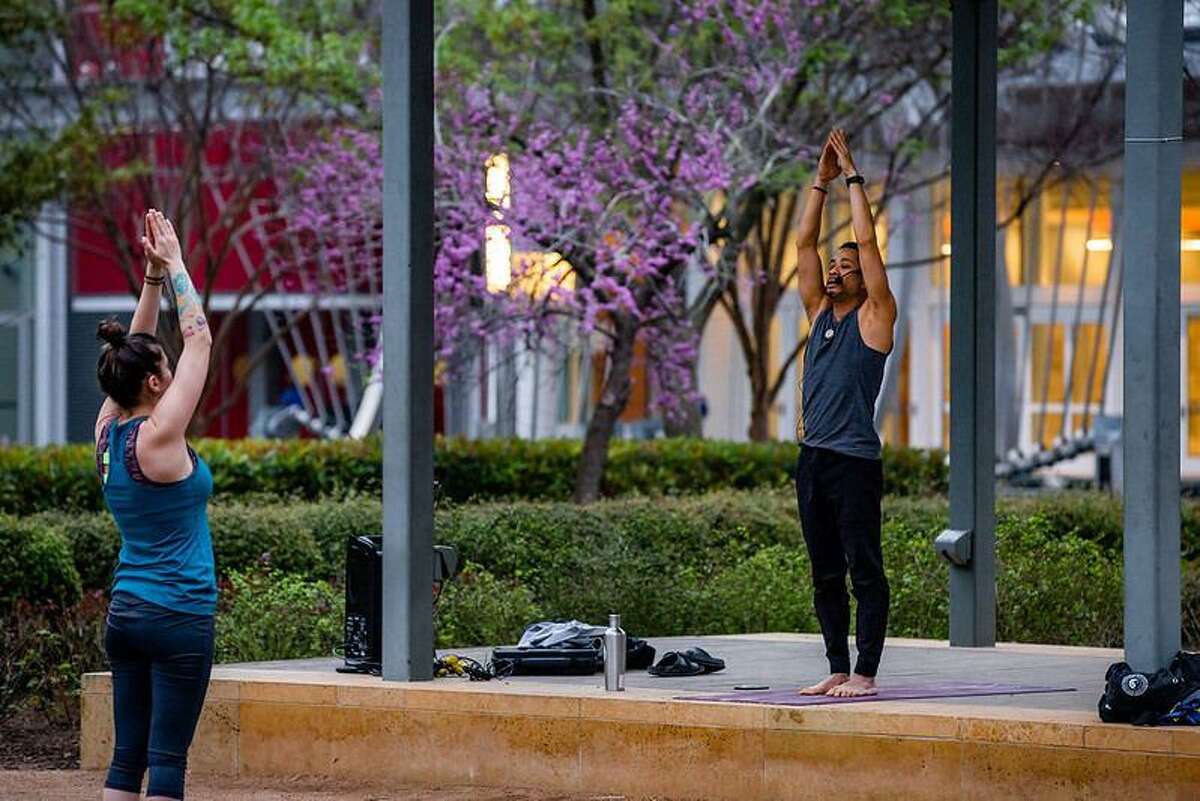 Yoga at Discovery Green