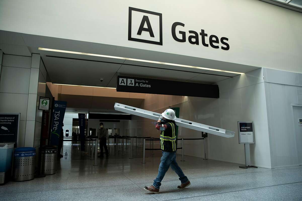 With revenue down because of fewer passengers, San Francisco International Airport is delaying some major construction work.
