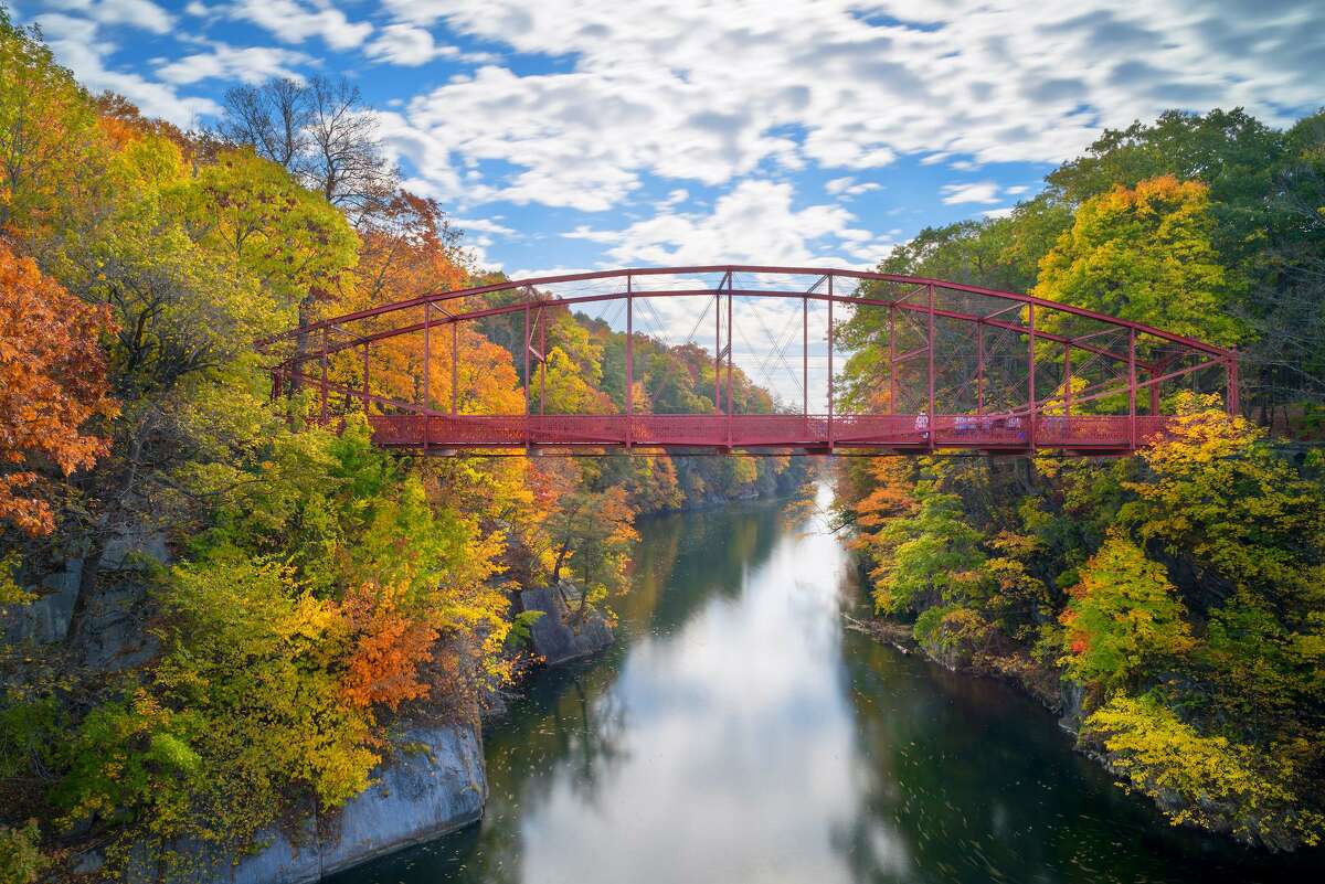 Lovers Leap State Park Bridge in New Milford.