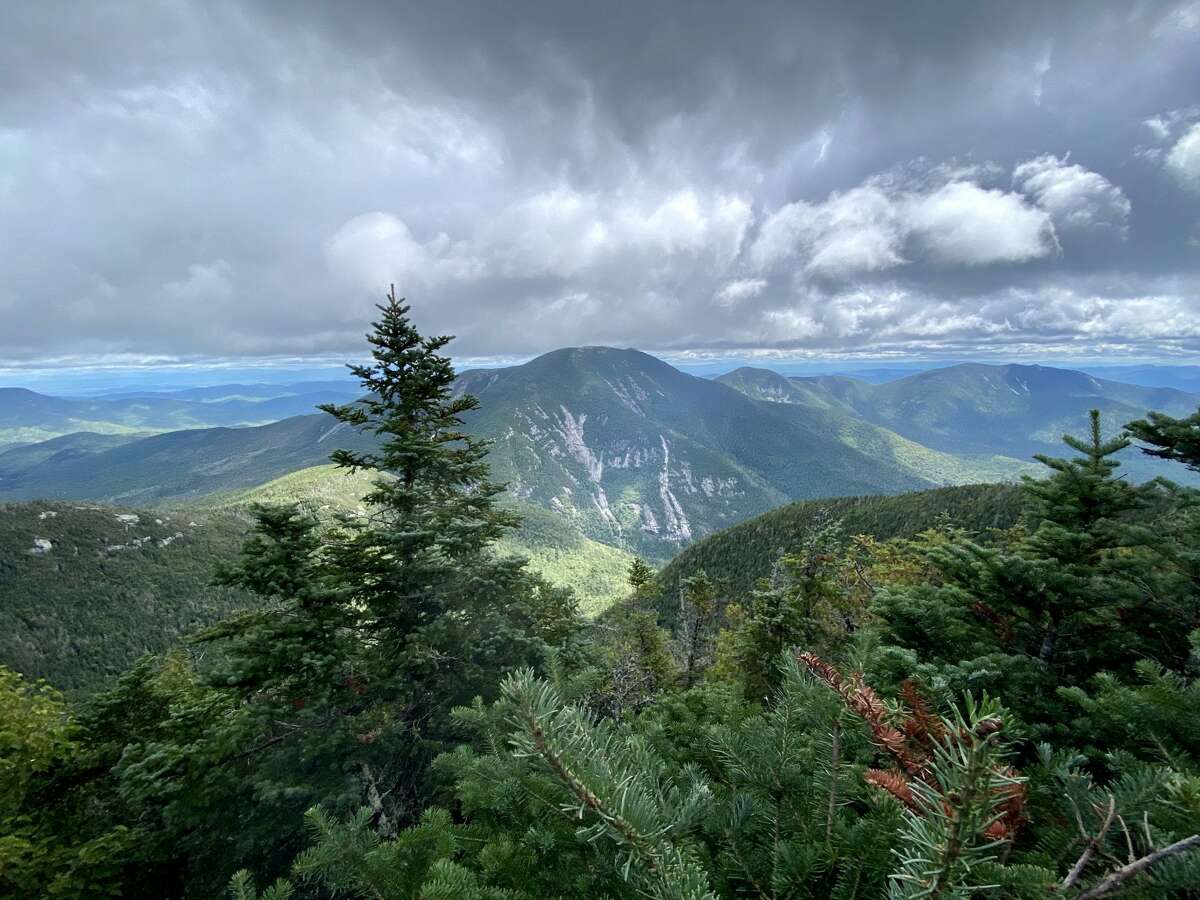The view from Nippletop Mountain, one of the Adirondack Park High Peaks accessible from the Adirondack Mountain Reserve. (Gwendolyn Craig/Adirondack Explorer)