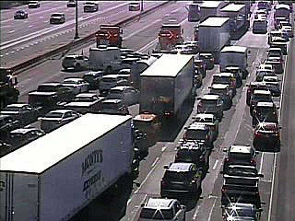 UPDATE: I-74 westbound reopens after two-car crash