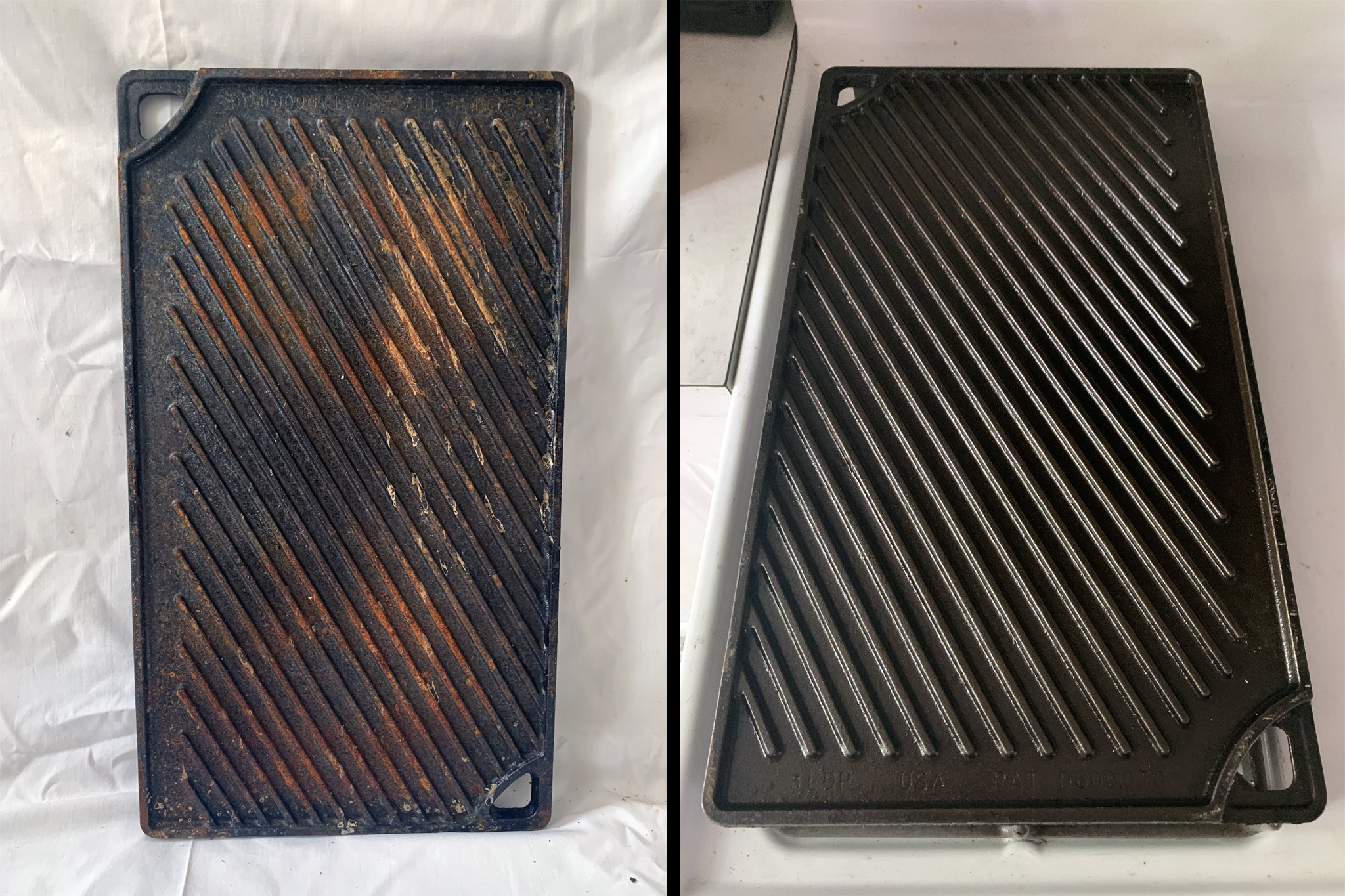 Whaaaaat happened here? Cast iron grill grates help. : r/castiron