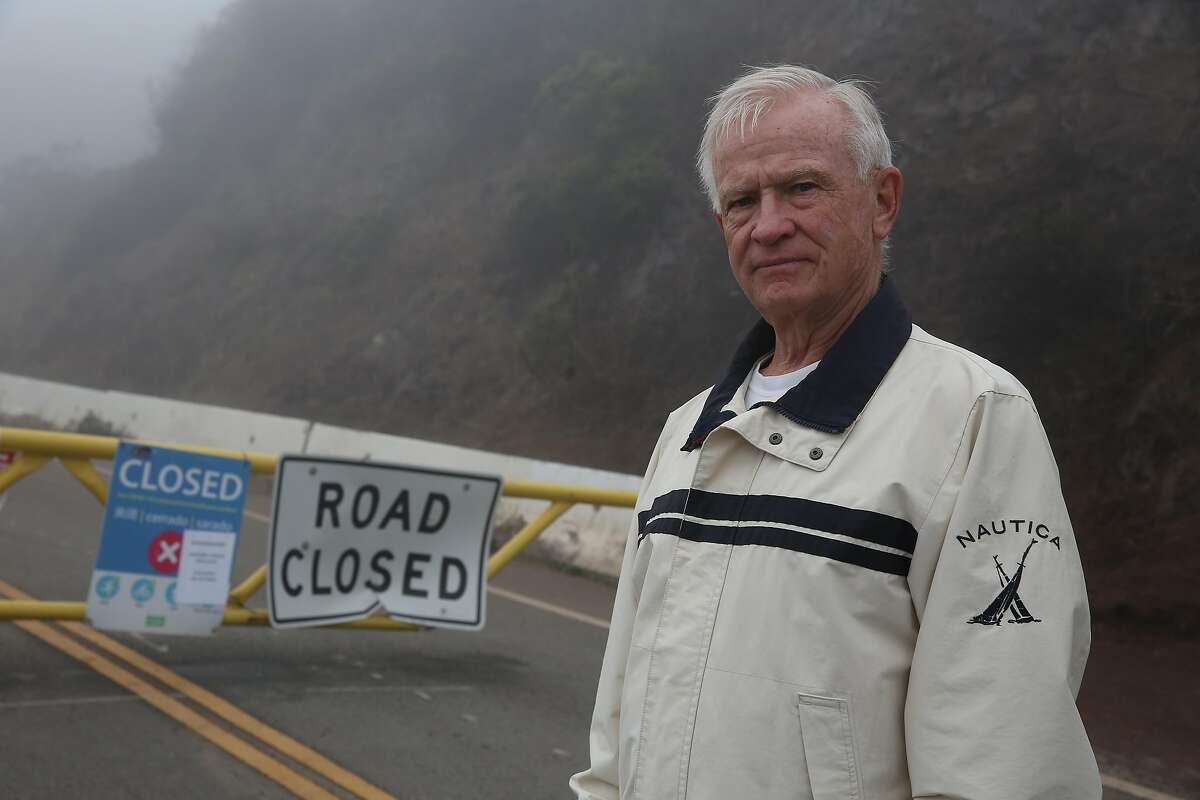 Gary Russ, Twin Peaks resident, stands for a portrait at the near the intersection of Twin Peaks Boulevard and Burnett Avenue at the road closure to Twin Peaks on Monday, August 31, 2020 in San Francisco, Calif.