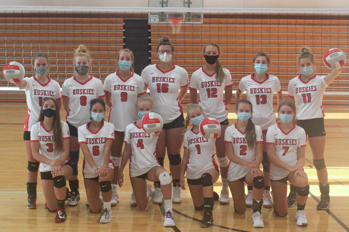 BENZIE CENTRAL VARSITY VOLLEYBALL: Pictured are (front row, left to right) Rylee Lane, Triniti Dalzell, Emma Brooks, Ryleigh Frisbie, Chelsey Lindman, Kara Johnson; (back row, left to right) Autumn Wallington, Alison Moore, Nona Schultz, Madison Evans, Ava Bechler, Lilly Leatherman and Alyssa Brouwer. (Photo/Robert Myers)
