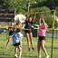 The Stamford girls volleyball team practices outdoors on the school’s varsity softball field during the first week of conditioning and practices for 2020. Three nets were set up on the field and keeping with COVID protocols, players were grouped in small cohorts of fewer than 10, and maintained social distancing with six feet between players.