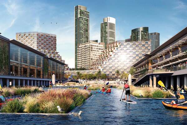 Bold S F Waterfront Proposal On Controversial Site 850 Homes And Floating Swimming Pool Sfchronicle Com