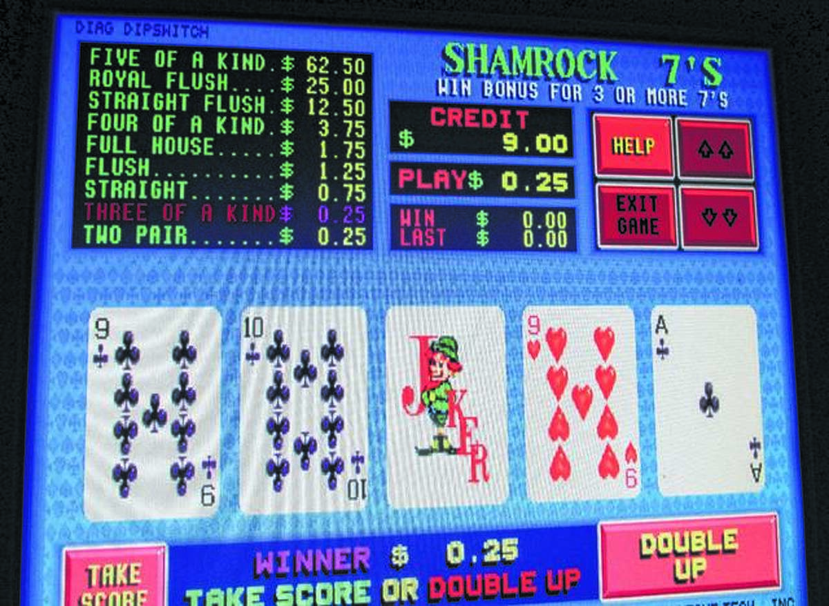 shamrock 7s video poker machine for sale