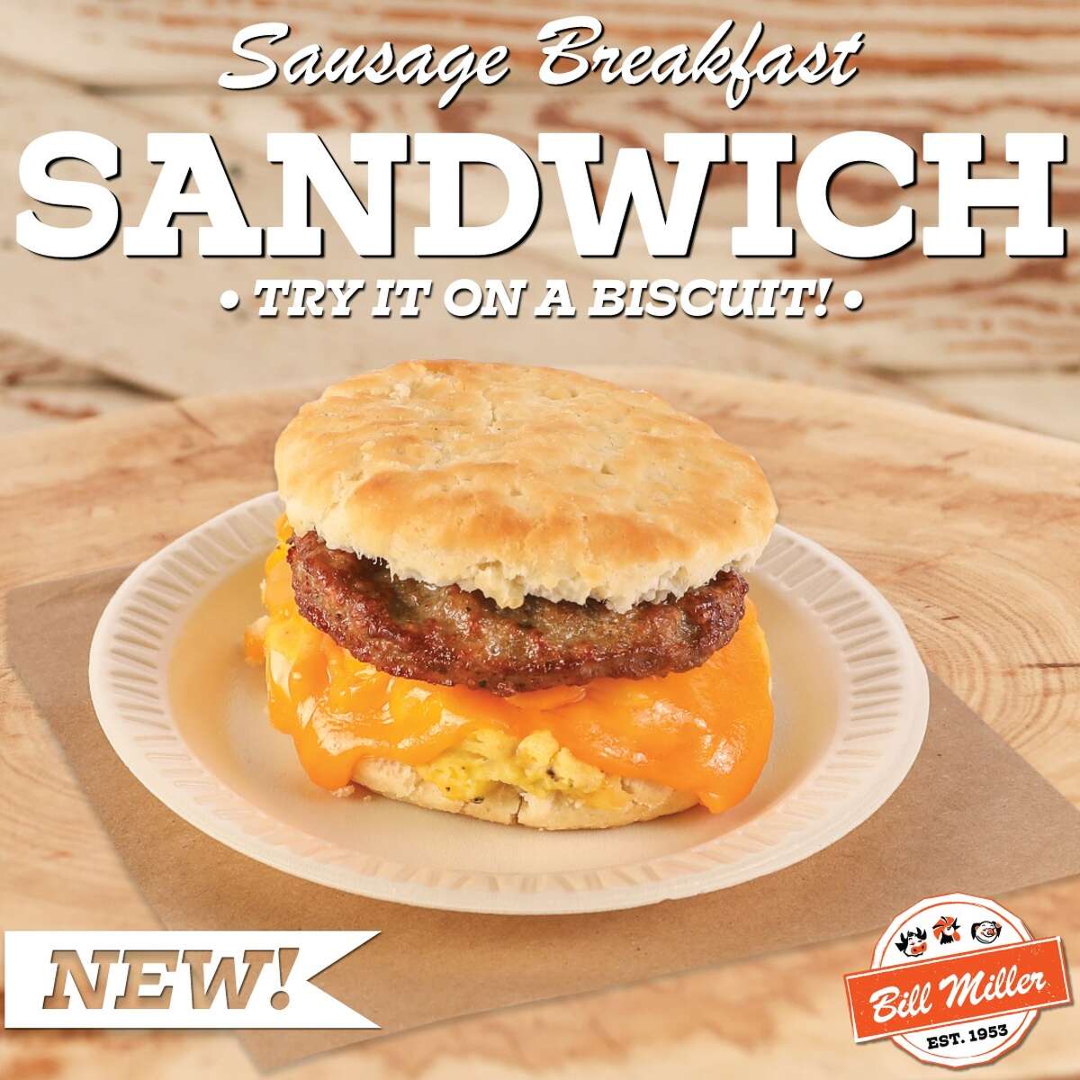 Bill Miller Bar-B-Q Announces New Breakfast Sandwich