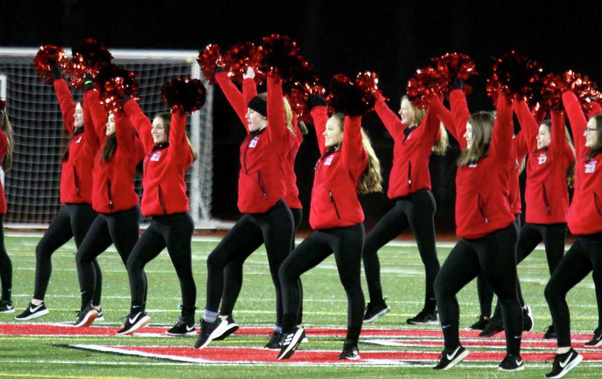 The Masuk dance team performs during halftime of a November football game in Monroe.