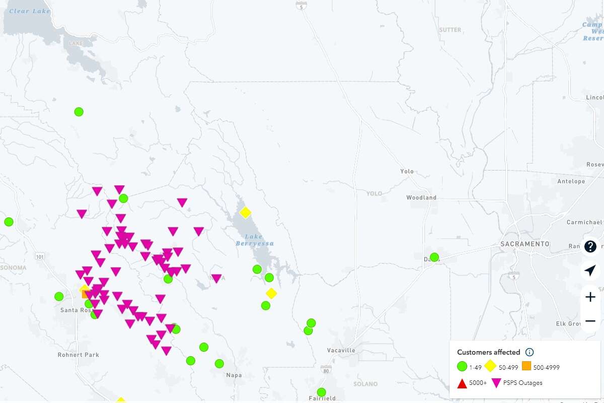 Maps Here S Where Pg E Has Shut Off Power In California