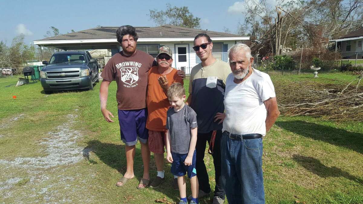 Members of the Ruthstrom family of Lake Conroe delivered a truck load of water to residents of southern Louisiana devastated by Hurricane Laura.